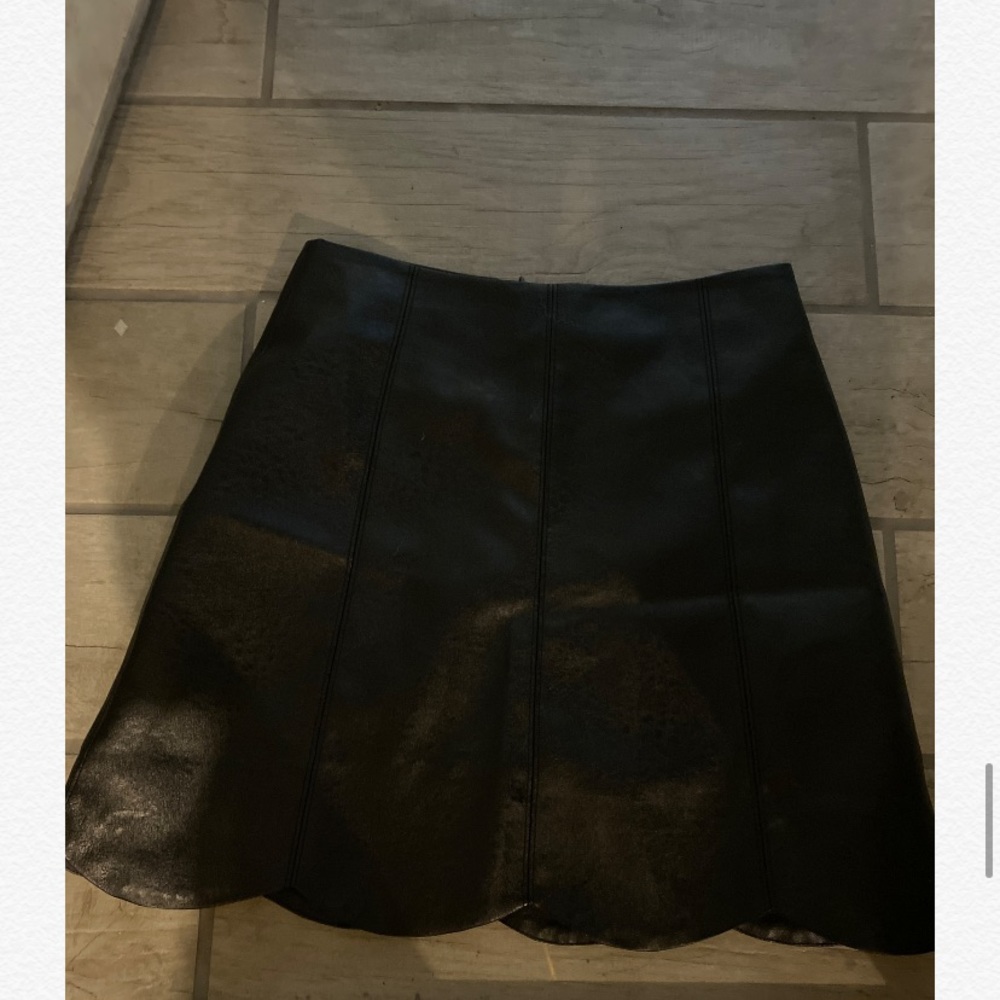 Black Leather Skirt